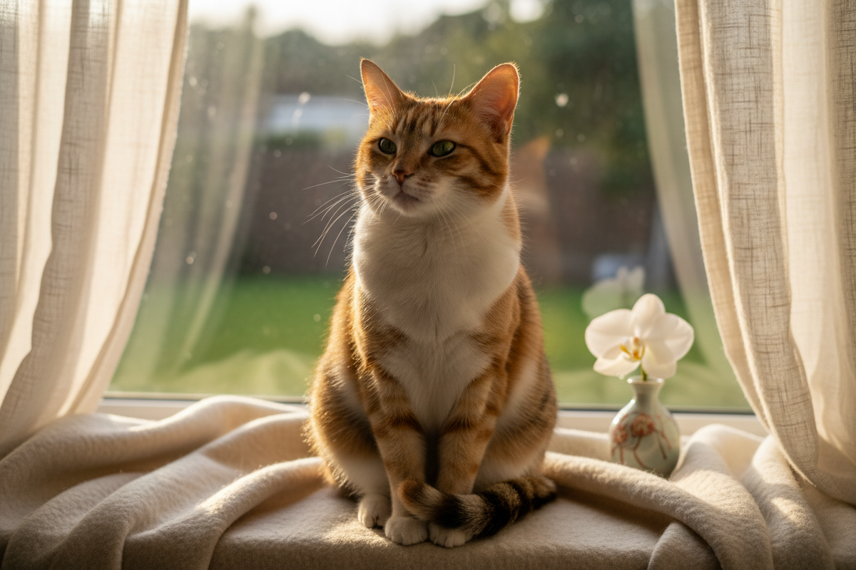 just give me a cat siting 